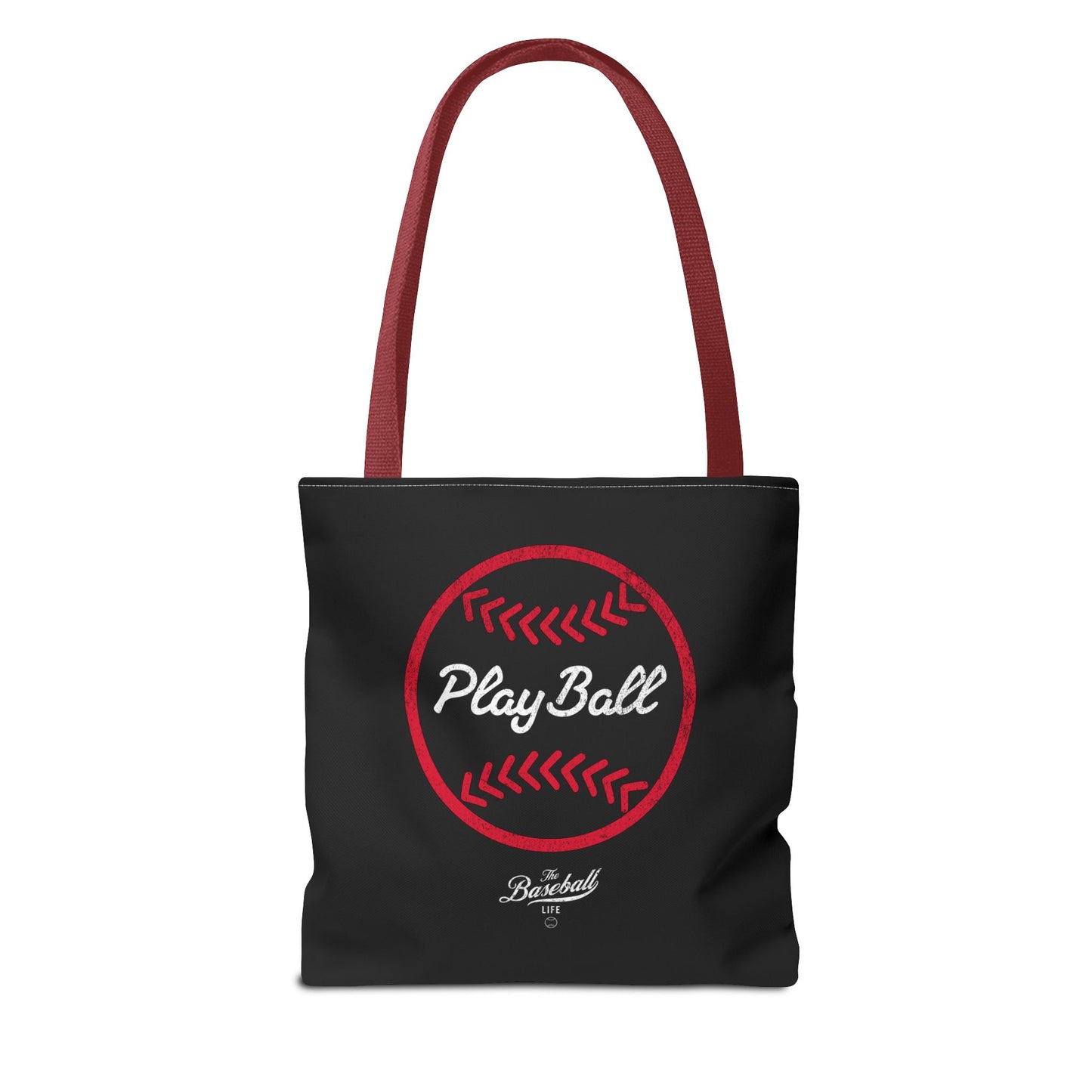 Baseball Icon Play Ball Tote Bag_Black
