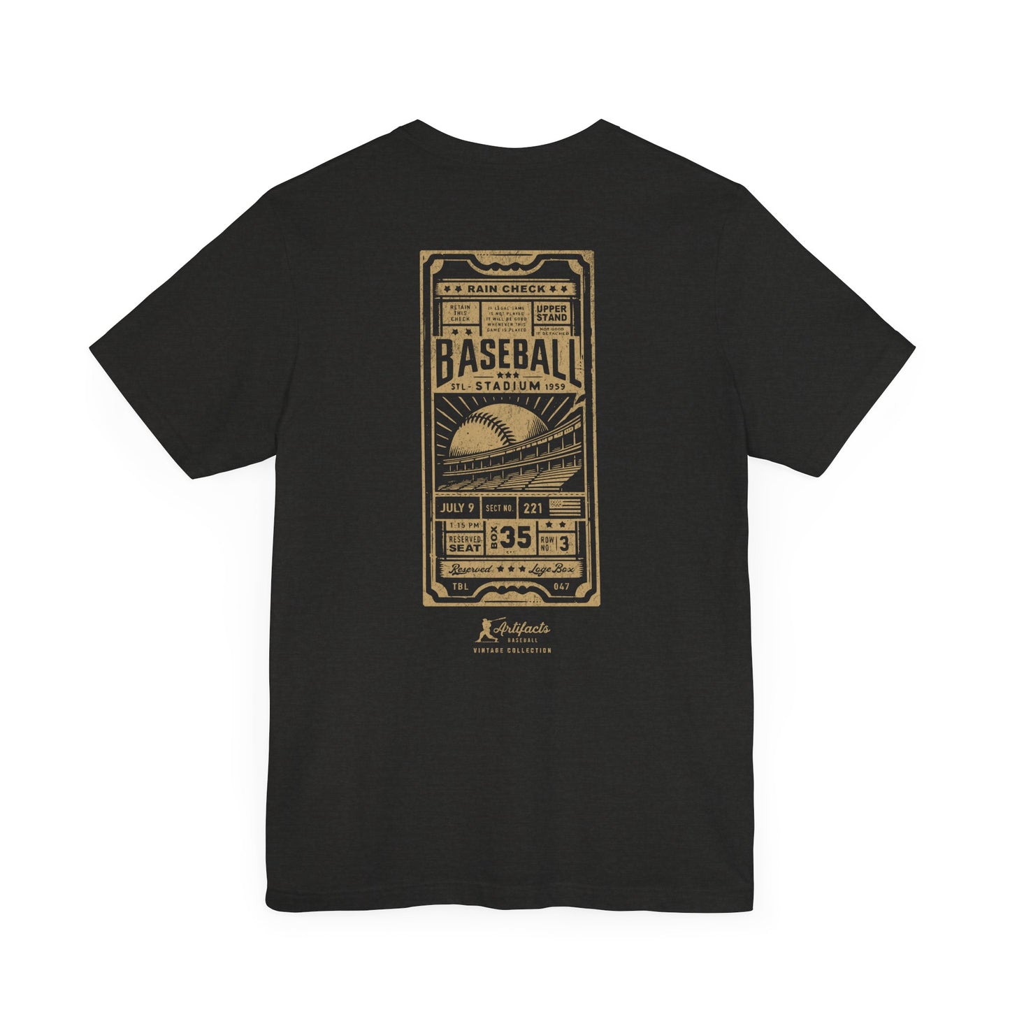 Box Seat Ticket_Artifacts Baseball Collection T-Shirt