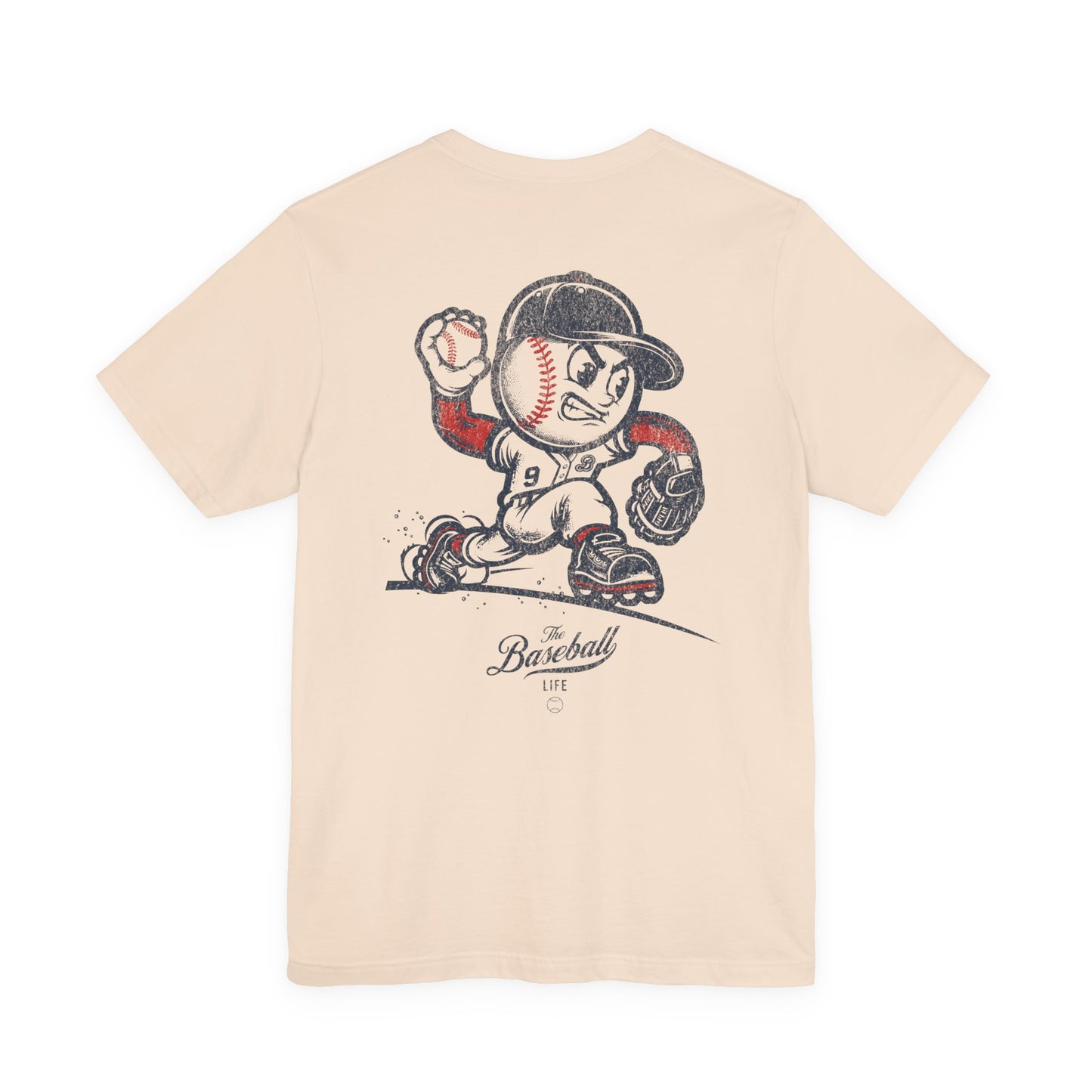 Mr. Baseball Mascot Pitching T-Shirt