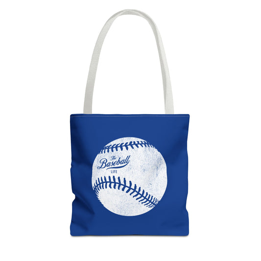 Weathered Baseball Tote Bag_Royal Blue