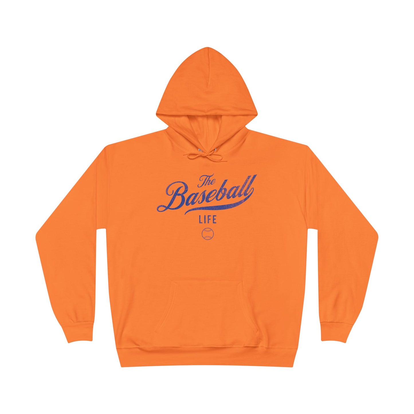 The Baseball Life Hoodie w/Grommets_Royal Blue Print