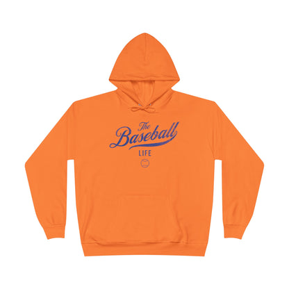 The Baseball Life Hoodie w/Grommets_Royal Blue Print
