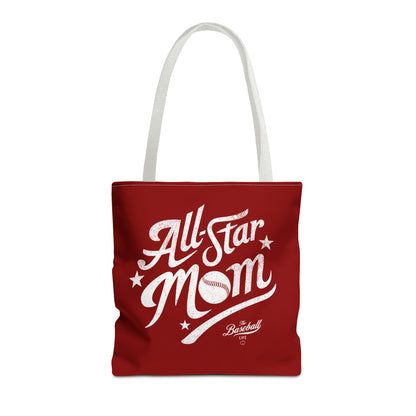 All-Star Mom Tote Bag_Maroon