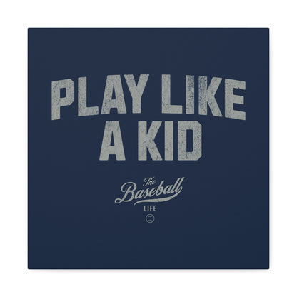 Play Like A Kid Wall Art Canvas_Navy