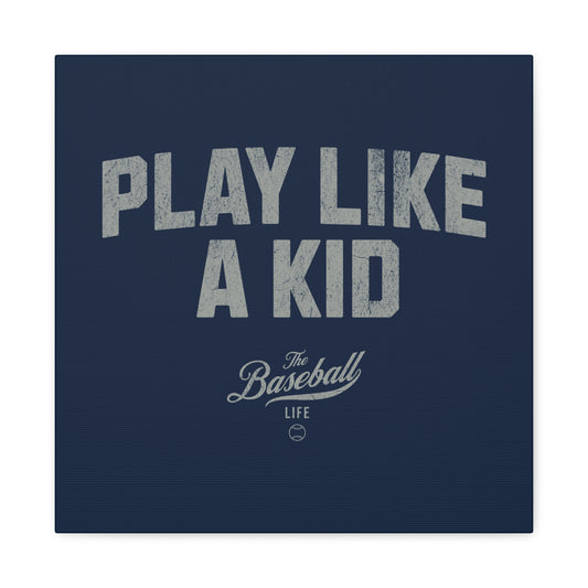 Play Like A Kid Wall Art Canvas_Navy
