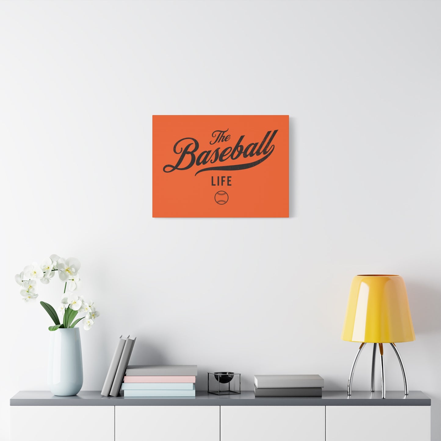 Wall Art Canvas_Orange w Black