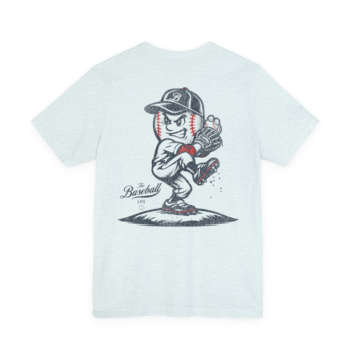 Mr. Baseball Mascot Pitching LEFTY T-Shirt
