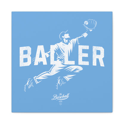 Baller Wall Art Canvas_Carolina Blue