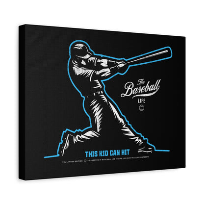 This Kid Can Hit Wall Art Canvas_Black