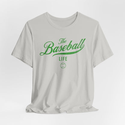 The Baseball Life Classic Script T-Shirt_Green Print