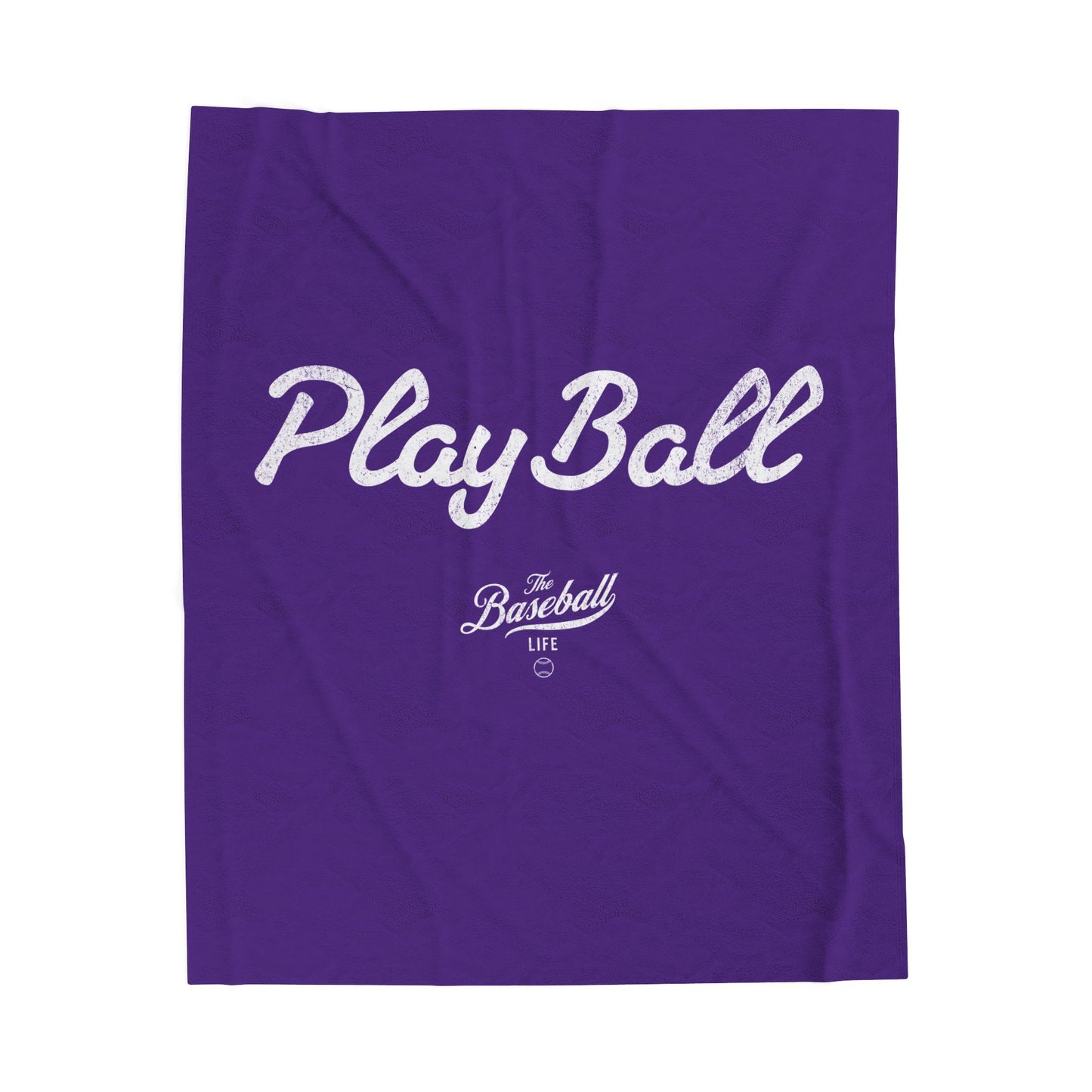 Velveteen Plush Blanket_Play Ball_Purple