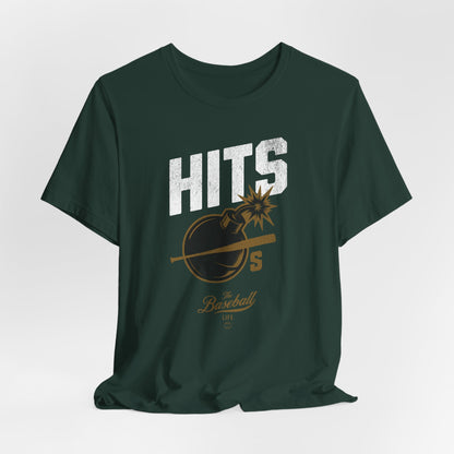 Hits Bombs Baseball T-Shirt