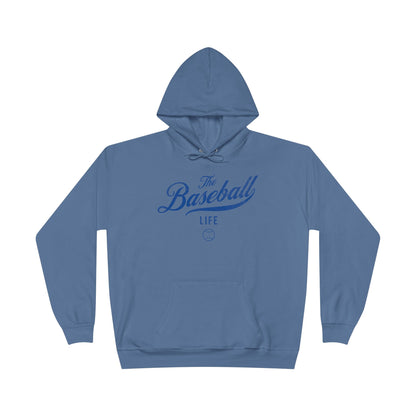 The Baseball Life Hoodie w/Grommets_Royal Blue Print