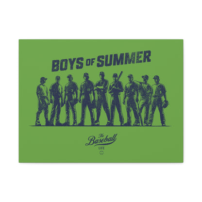 Boys of Summer Wall Art Canvas_Grass Green