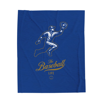 Velveteen Plush Blanket_Player Icon_Royal Blue