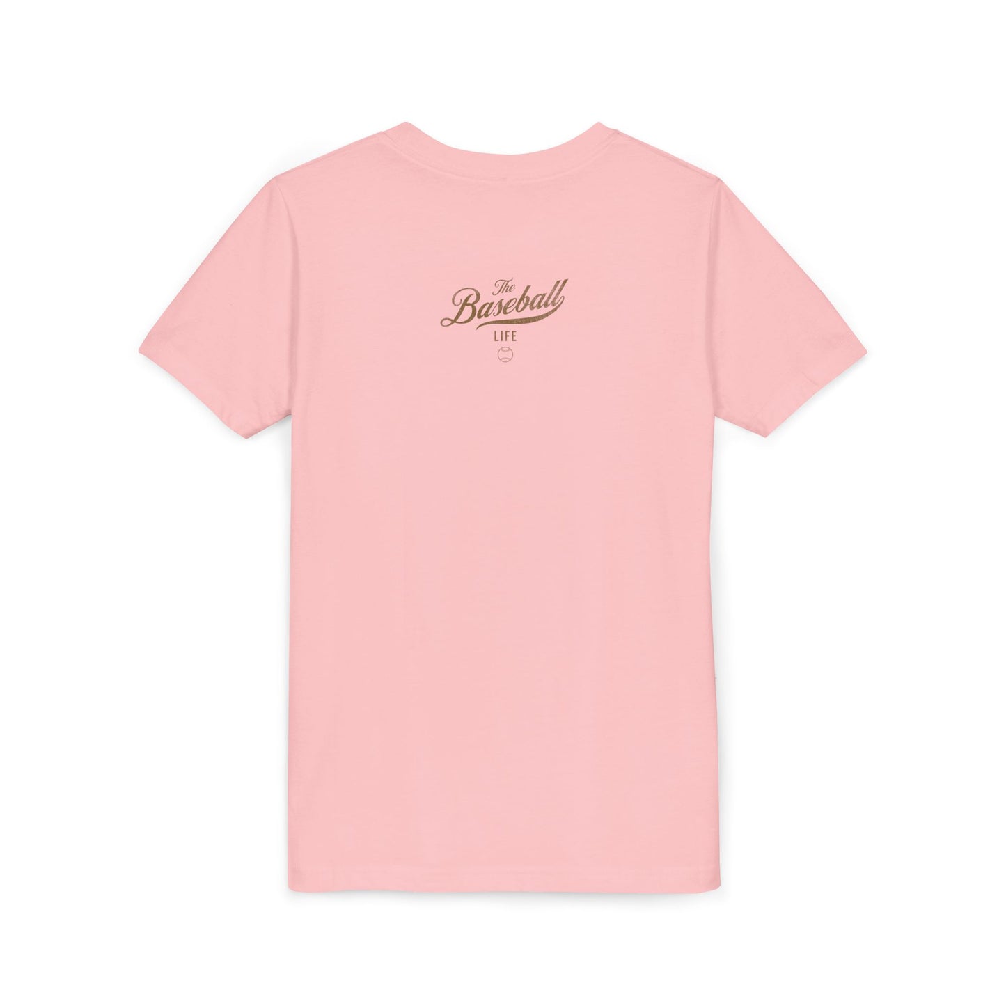 Youth The Baseball Life Classic Script T-Shirt_Old Gold Print