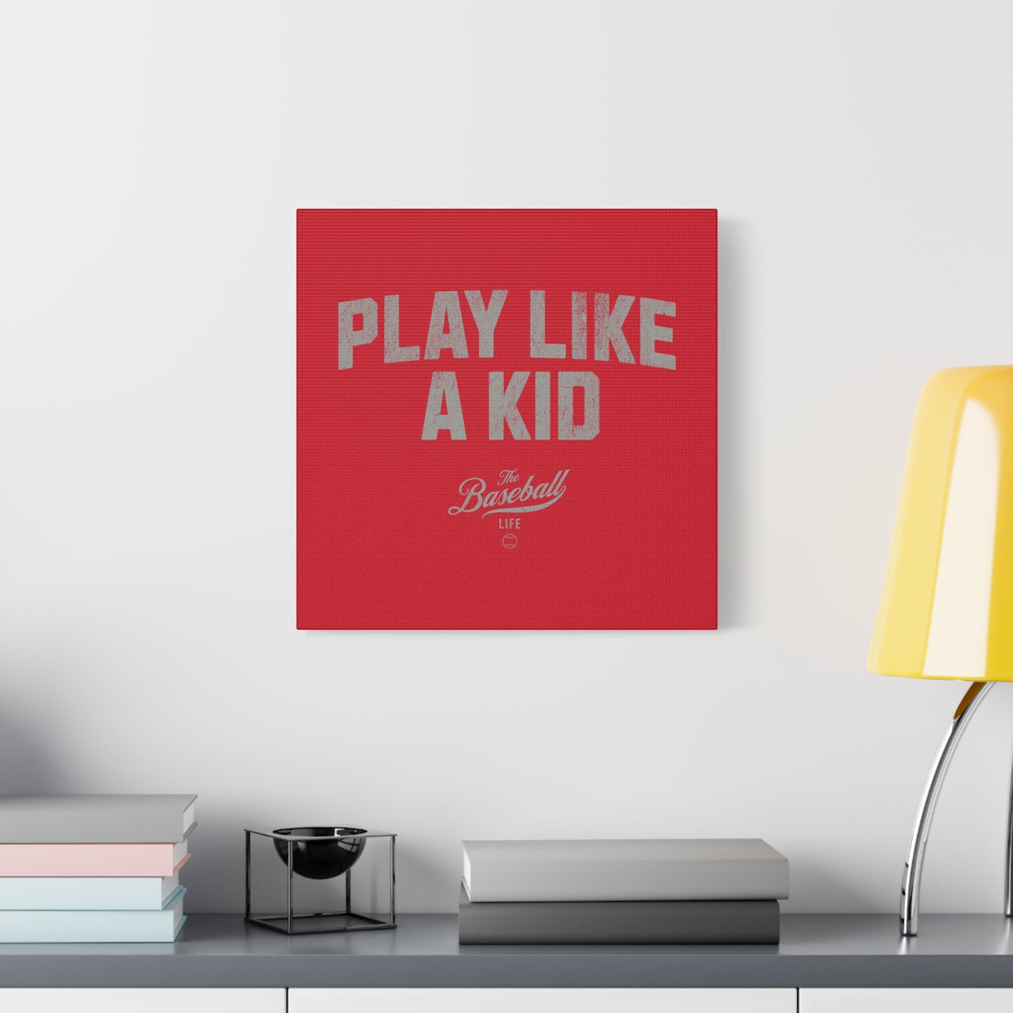 Play Like A Kid Wall Art Canvas_Red