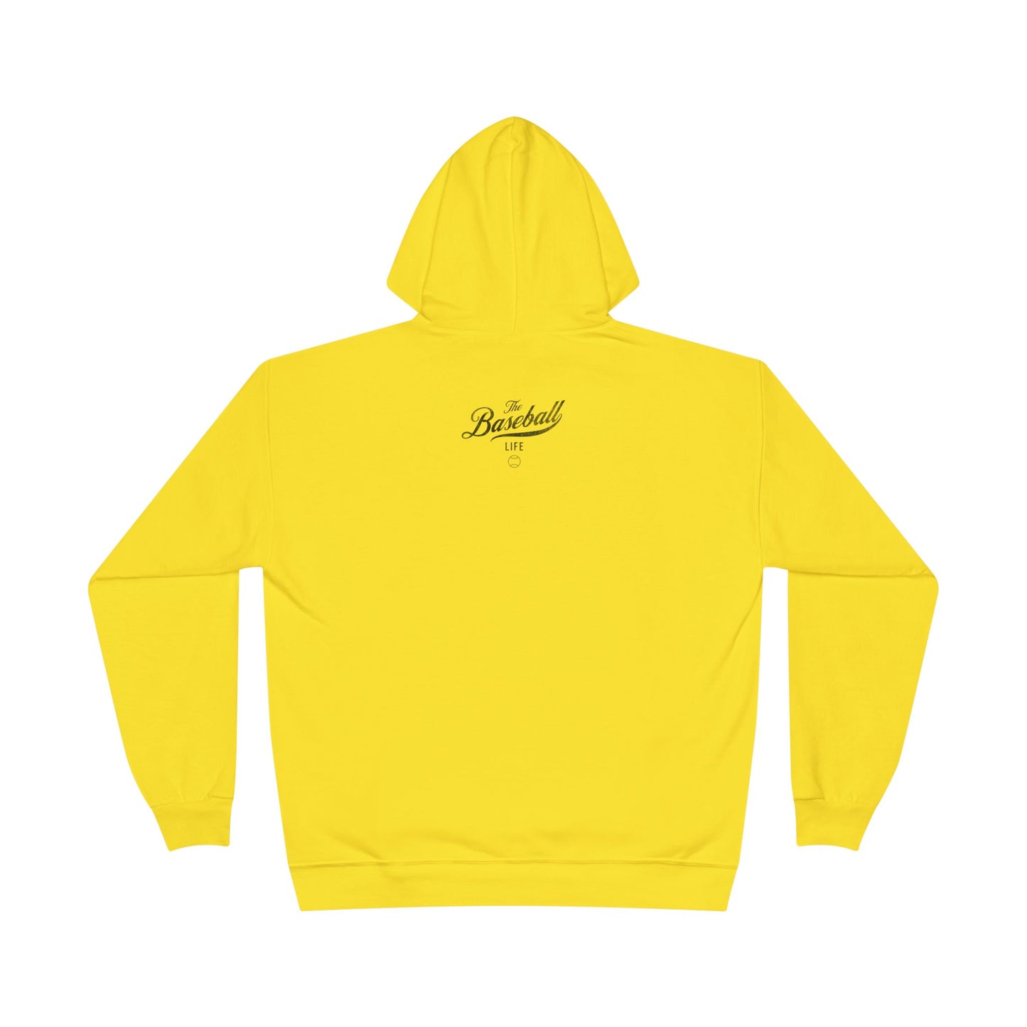 The Baseball Life Hoodie w/Grommets_Black Print