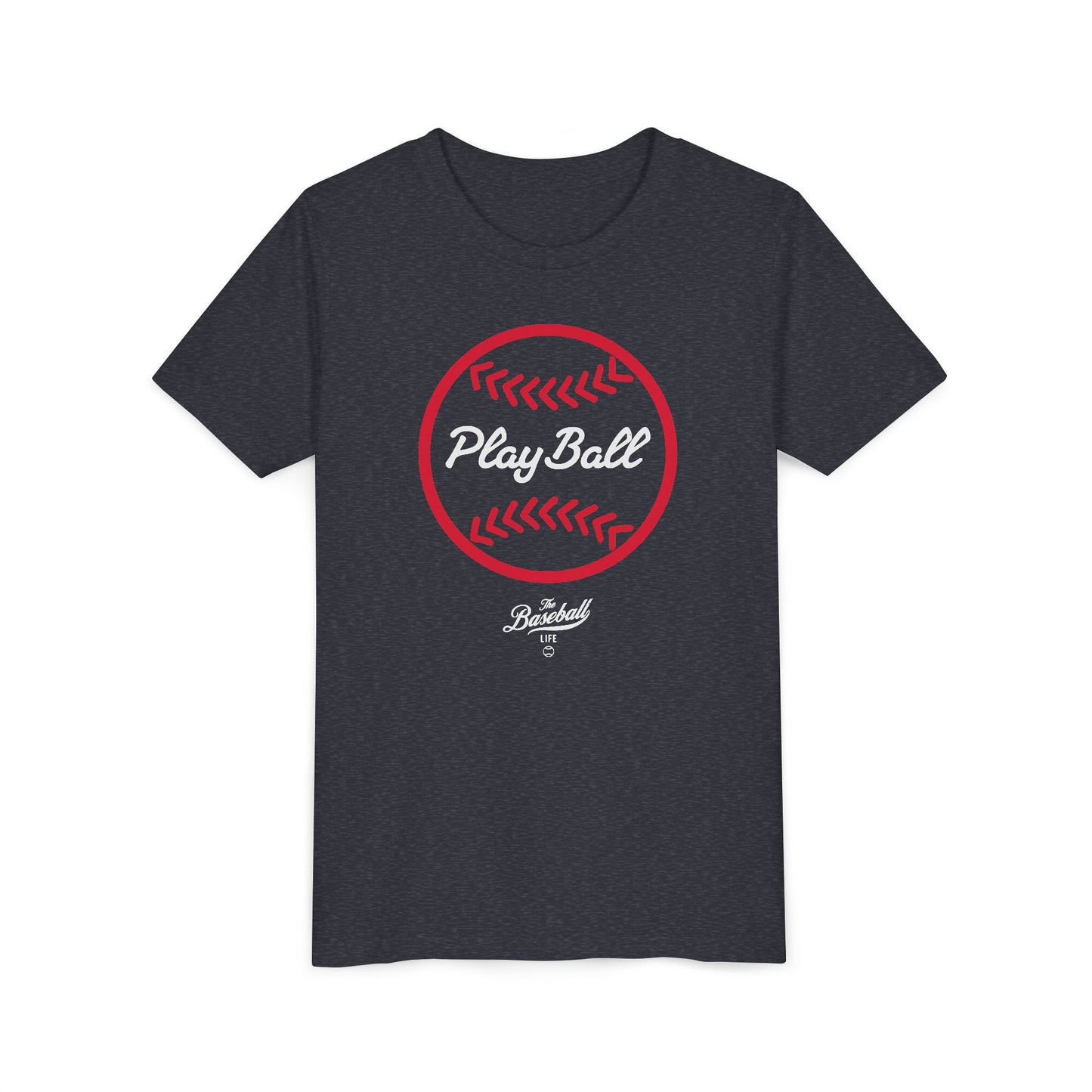 Youth Play Ball Graphic Baseball T-Shirt