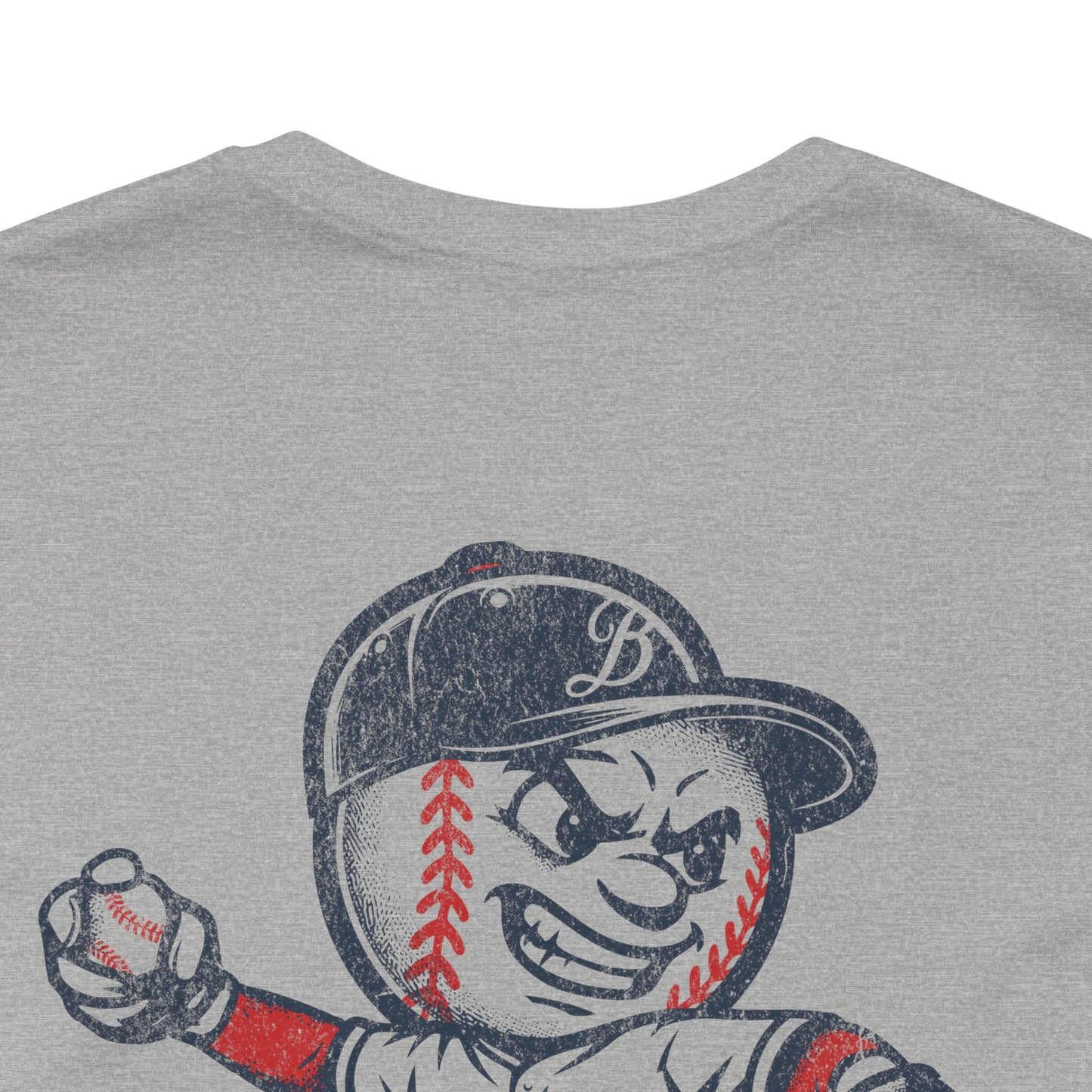 Mr. Baseball Mascot Pitching T-Shirt