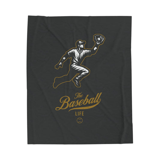 Velveteen Plush Blanket_Player Icon_Dark Charcoal Gray