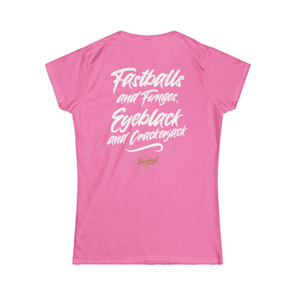 Fastballs and Fungos Women's Baseball T-Shirt