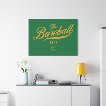 Wall Art Canvas_Green w Yellow Gold