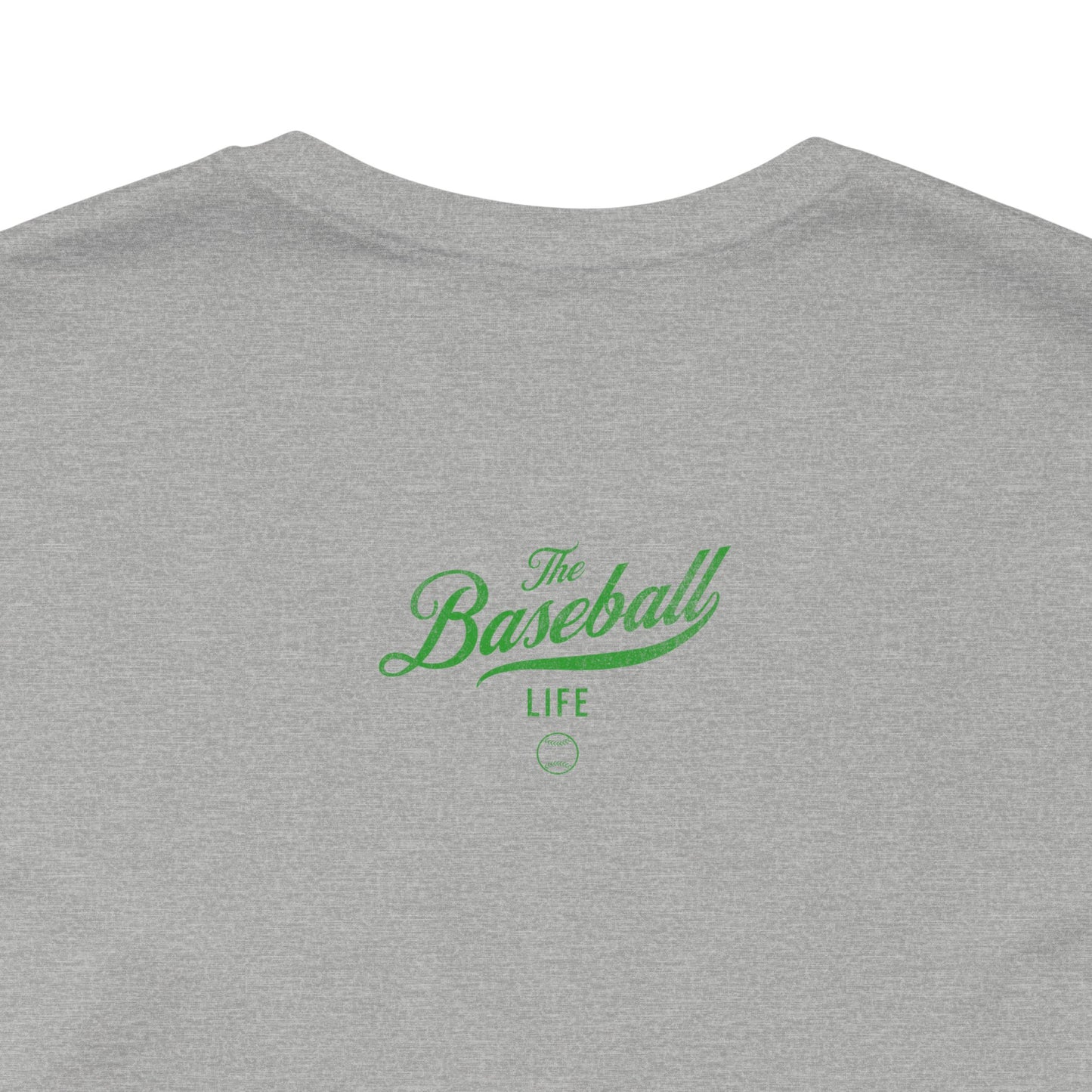 The Baseball Life Classic Script T-Shirt_Green Print