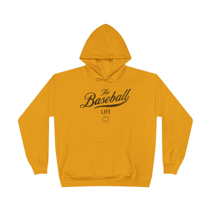 The Baseball Life Hoodie w/Grommets_Black Print
