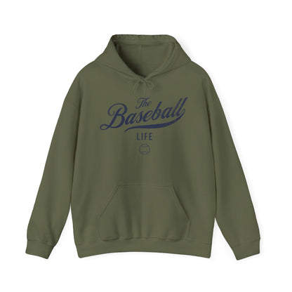 The Baseball Life Hoodie_Navy Print