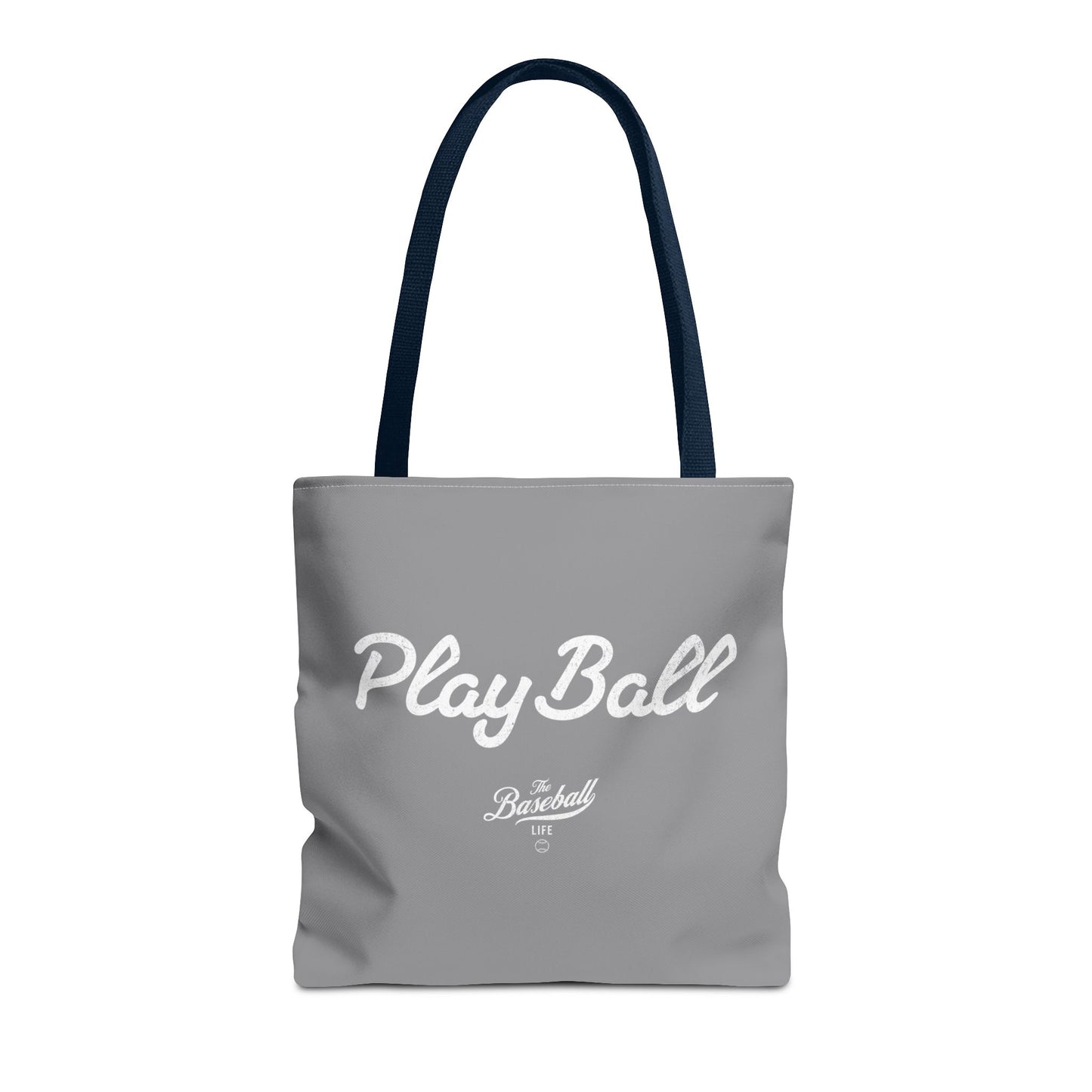 Play Ball Tote Bag_Gray with White Print