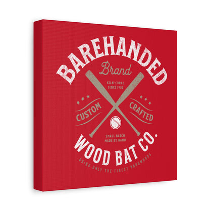Barehanded Wood Bat Co. Wall Art Canvas_Red