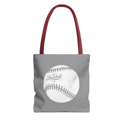 Weathered Baseball Tote Bag_Medium Gray