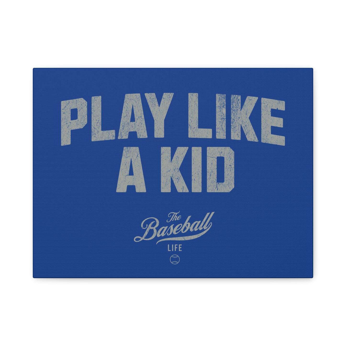 Play Like A Kid Wall Art Canvas_Royal Blue