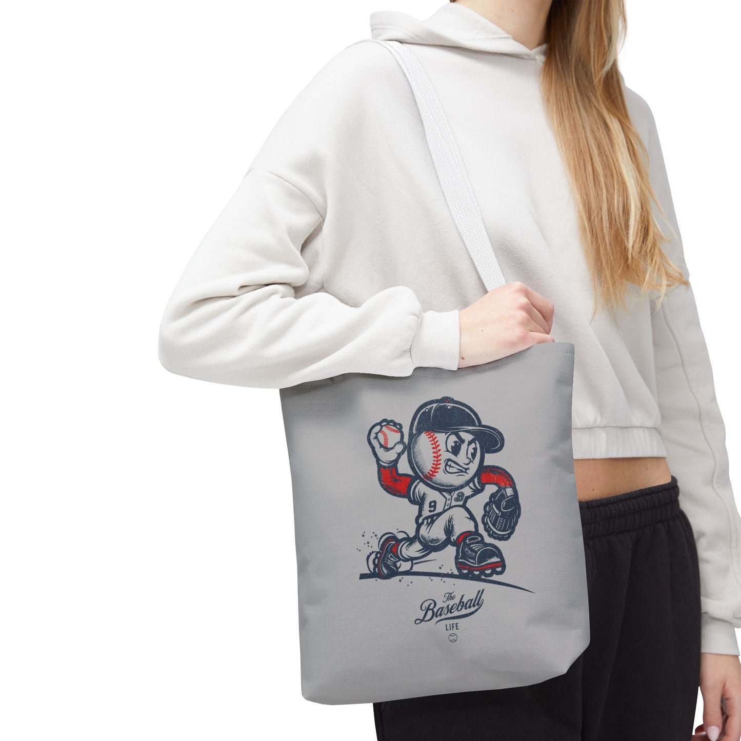 Mr. Baseball Mascot Pitching Tote