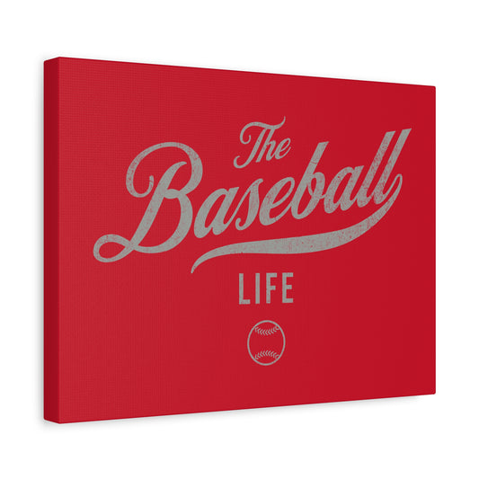 Wall Art Canvas_Red w Silver Gray