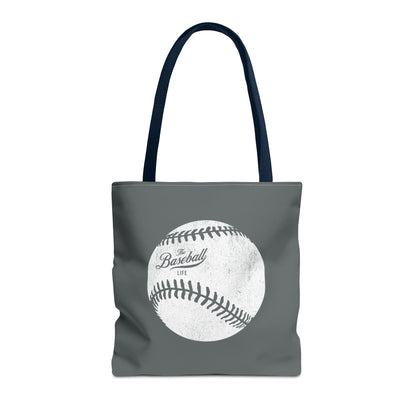 Weathered Baseball Tote Bag_Dark Gray