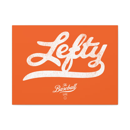 Lefty Wall Art Canvas_Orange