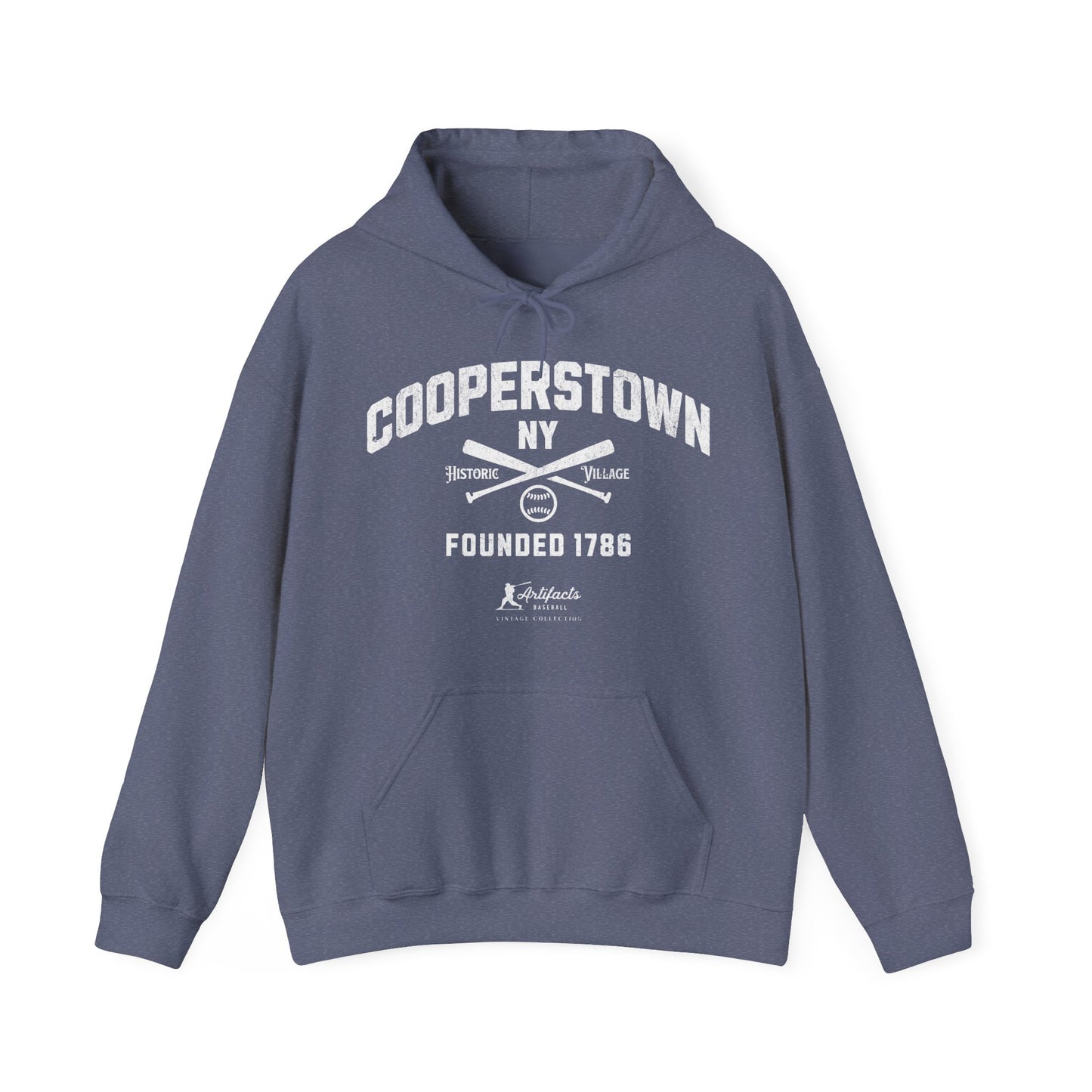 Cooperstown, NY Hoodie - White Print