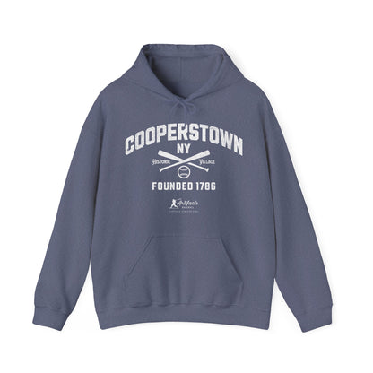 Cooperstown, NY Hoodie - White Print