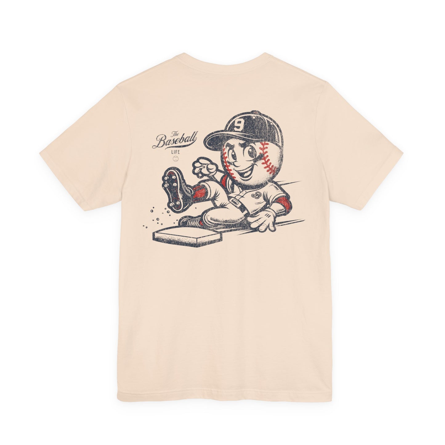 Mr. Baseball Mascot Sliding T-Shirt