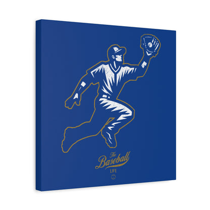 Player Icon Wall Art Canvas_Royal Blue