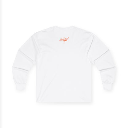 The Baseball Life Long Sleeve T-Shirt_Orange Print