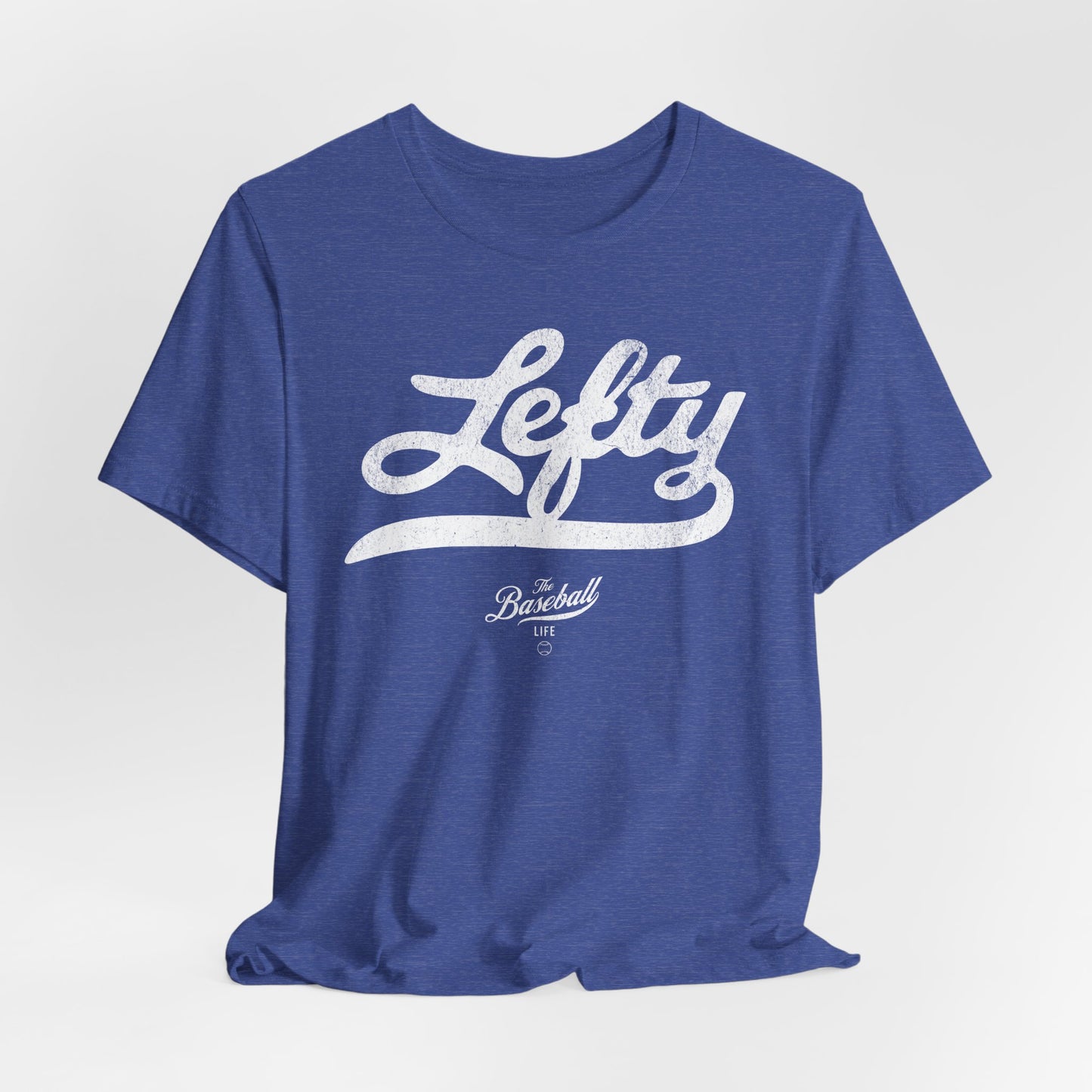 Lefty Baseball T-Shirt - White Print