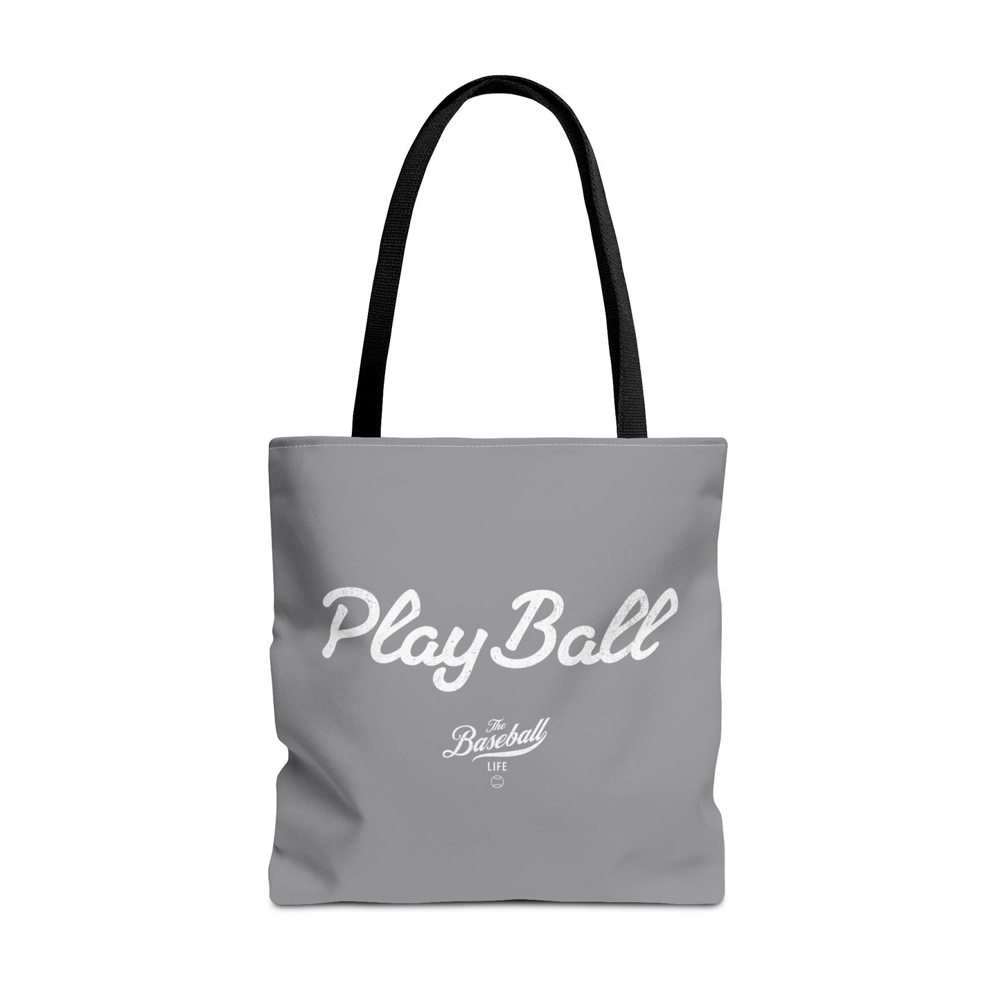 Play Ball Tote Bag_Gray with White Print