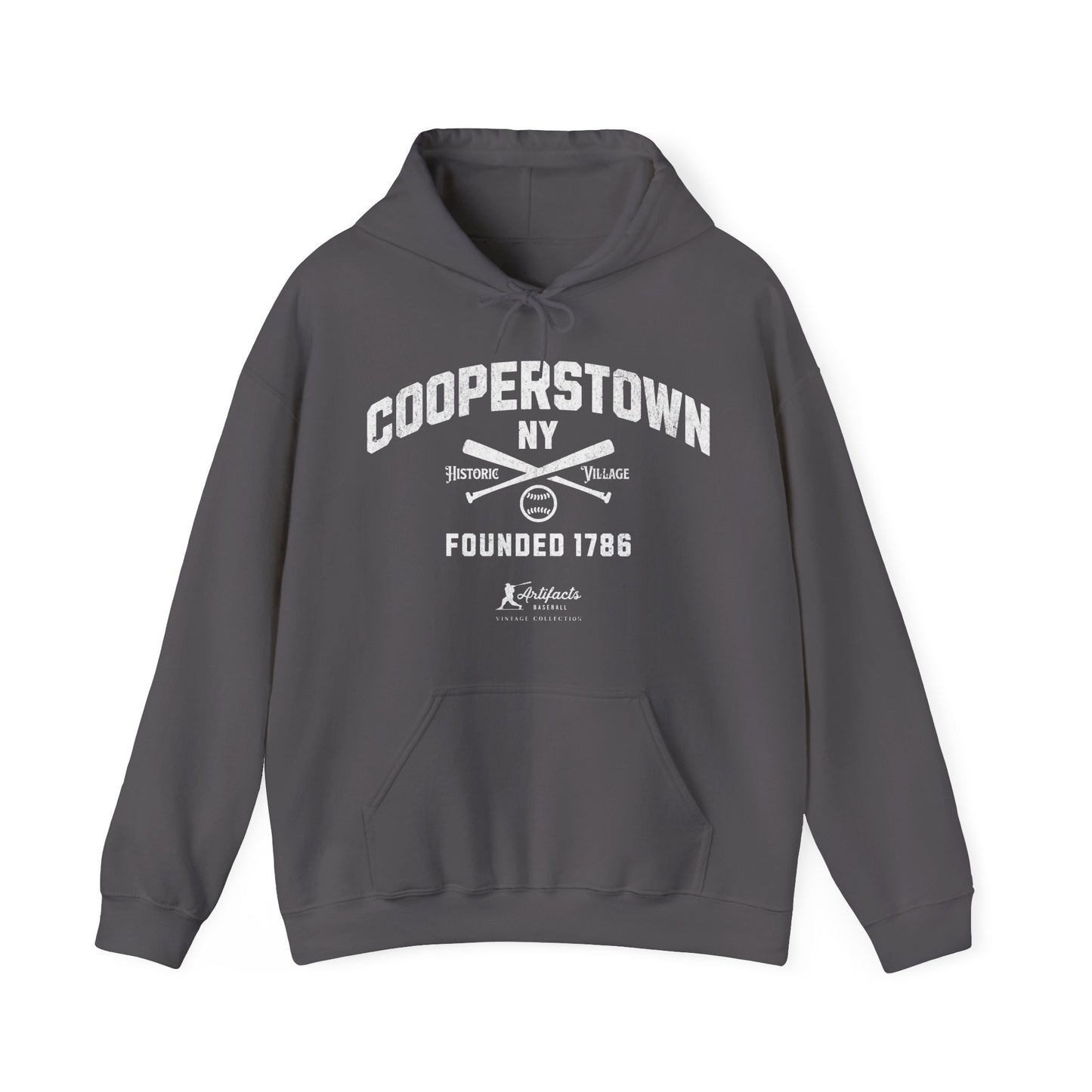 Cooperstown, NY Hoodie - White Print