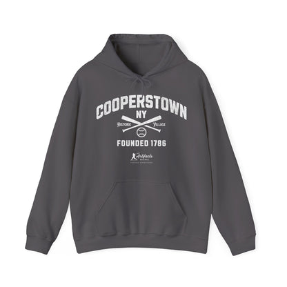 Cooperstown, NY Hoodie - White Print