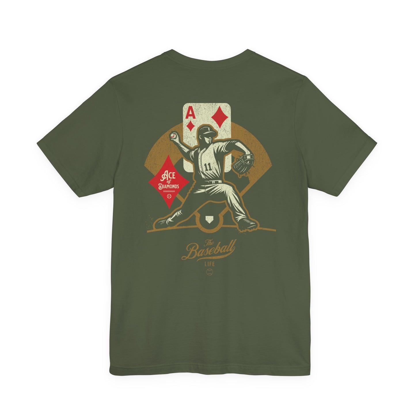 Ace of Diamonds Baseball T-Shirt