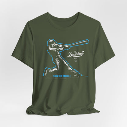 This Kid Can Hit Reversed Baseball T-Shirt