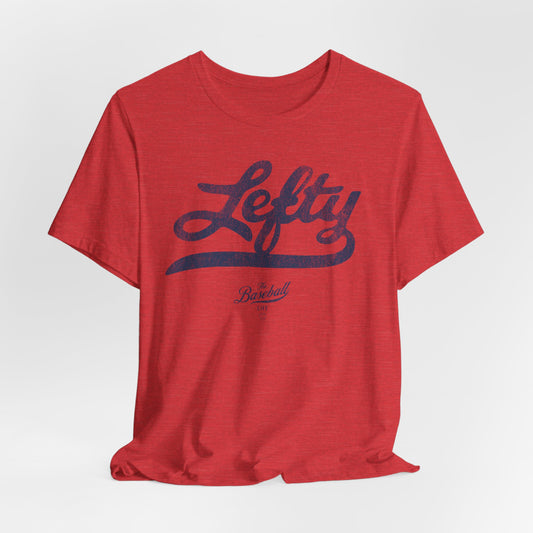 Lefty Baseball T-Shirt - Navy Print